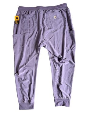 NWT Carhartt Force Cross-Flex Cargo Jogger Scrub Pants Lavender 3XL NWT